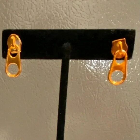 Zipper Stud Earrings   - Picture 1 of 2